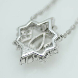 ♪ネックレス♪Pt850/ダイヤD1,015D0,87/ペアシェイプ【JR1581】【税込価格】【質屋出店】【中古】【あす楽対応】