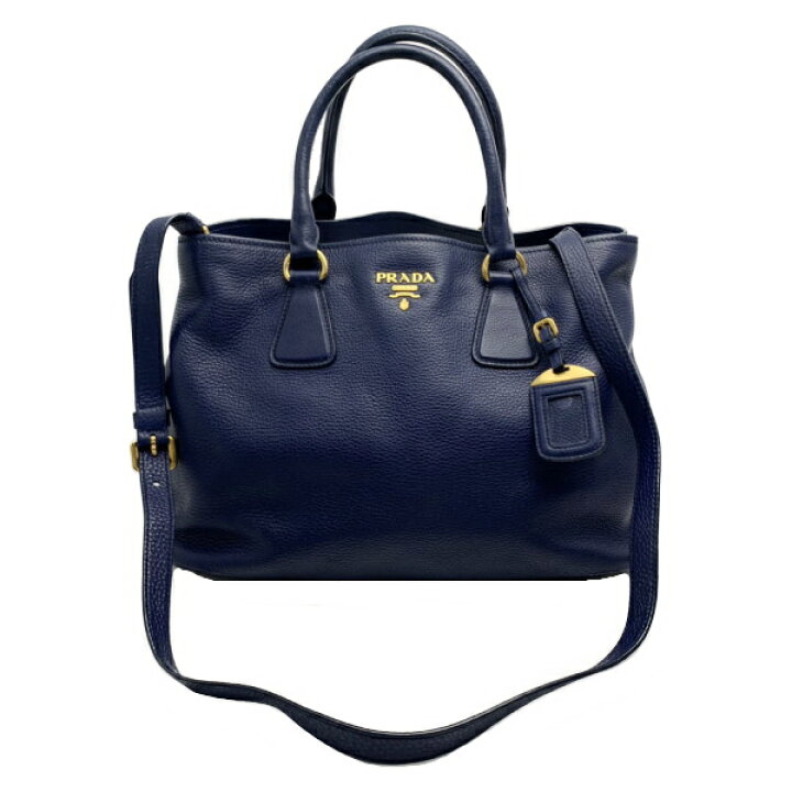 楽天市場】◇プラダ PRADA◇ 2WAYバッグ/レザー/ネイビー/BN2794 