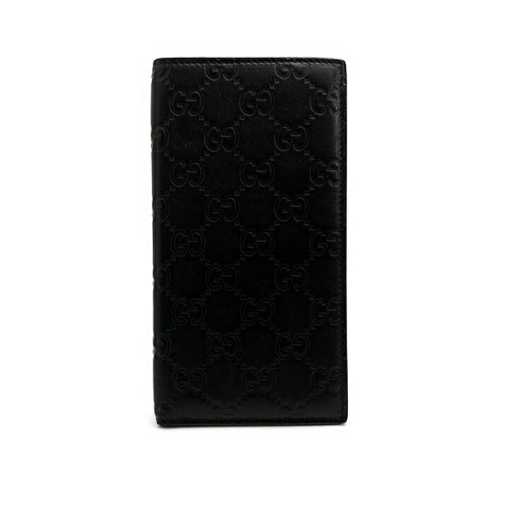 楽天市場】◇グッチ GUCCI◇ 財布/2つ折札入/GG柄/グッチシマレザー/黒  