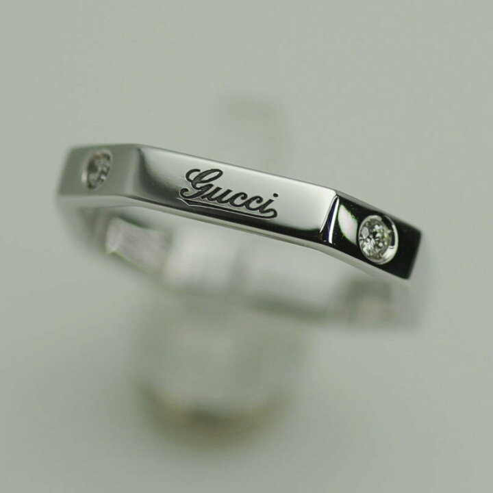 楽天市場】◇グッチ GUCCI◇ 【内箱】リング/指輪/K18WG/オクタゴナル 