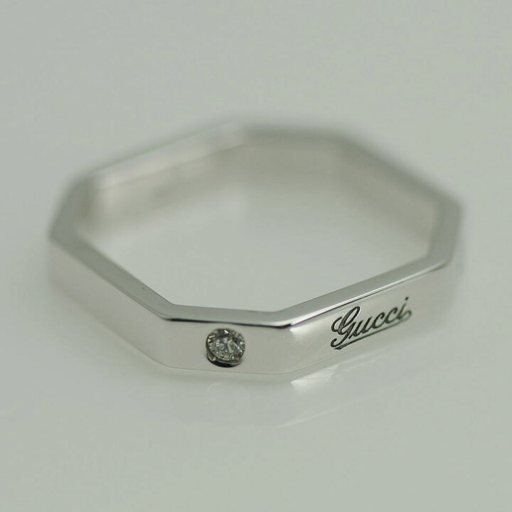 楽天市場】◇グッチ GUCCI◇ 【内箱】リング/指輪/K18WG/オクタゴナル 
