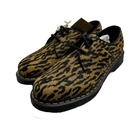 ◆ワコマリア×ドクターマーチン WACKO MARIA×Dr.Martens◆ 靴/8ホールブーツ/LEOPARD 3EYE SHOE/ハラコ/ベージュ/レオパード/2023FW/#8/27cm 【SA7477】【税込価格】【質屋出店】【新品】【あす楽対応】