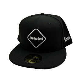 ◆エフシーレアルブリストル F.C.Real Bristol◆ FCRB/帽子/キャップ/NEW ERA EMBLEM 59FIFTY CAP/2024SS/ポリエステルツイル×コットンツイル/黒/#L/FCRB-240097 【SA7655】【税込価格】【質屋出店】【新品】【あす楽対応】