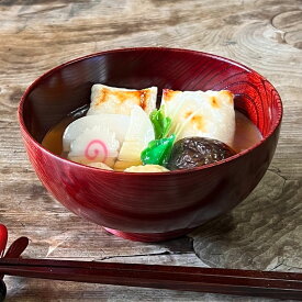 【15cmけやき漆塗り】漆塗 欅の雑煮椀 赤 お椀 大きいサイズ 大椀 うつわ ギフト 【楽ギフ_包装】【楽ギフ_のし宛書】