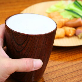 ビールがうまい！欅の木目がきれいです ビールカップ （小）【楽ギフ_包装】【楽ギフ_のし宛書】