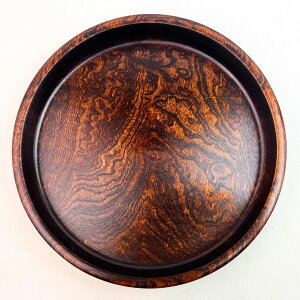 【限定品】【国産栓の木】茶盆27cm 栓杢 漆