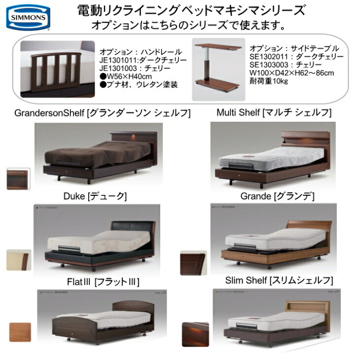 楽天市場】シモンズ マキシマシリーズ 電動リクライニングベッド用 