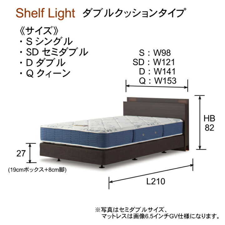 楽天市場】シモンズ ベッド セミダブル シモンズベッド シェルフライト  