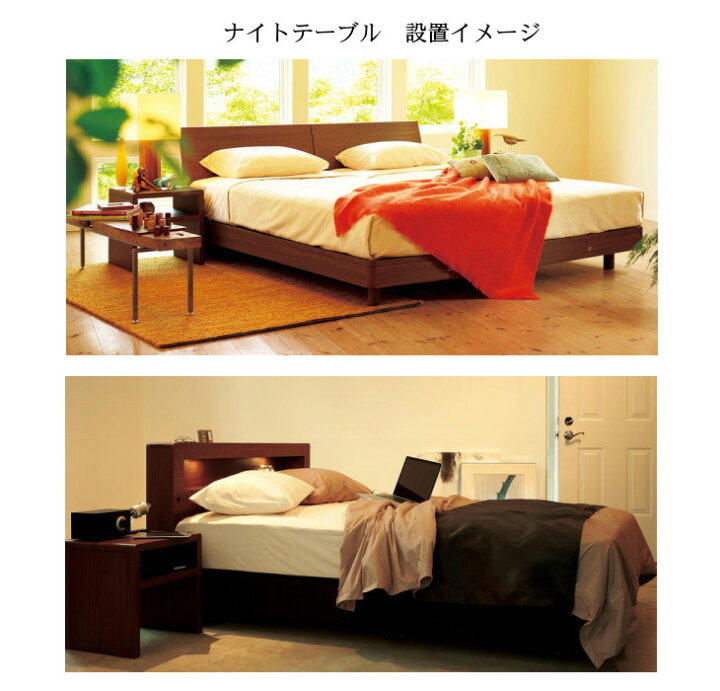 楽天市場】シモンズ ナイトテーブル ベッド用テーブル 完成品 カラー4 