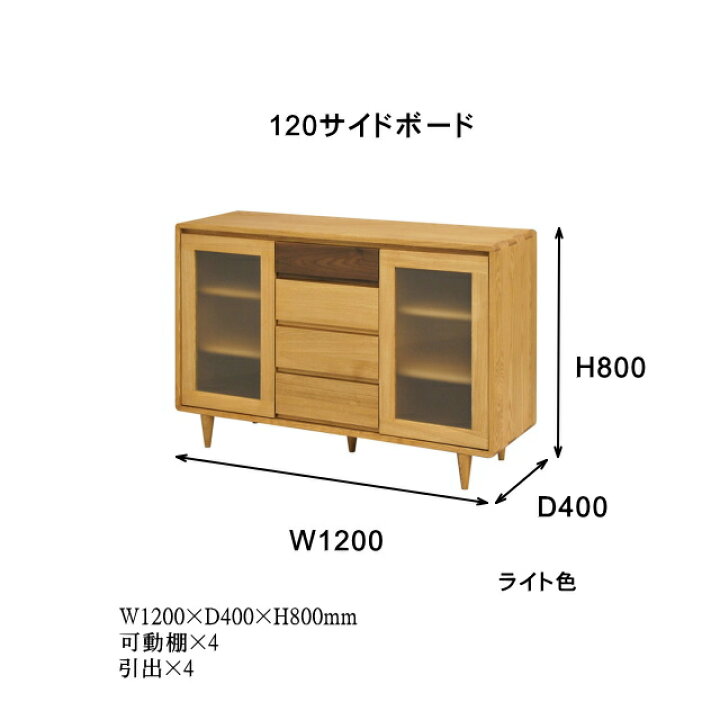 楽天市場】久和屋 キャビネット リビング収納 シンフォニー サイド 
