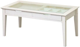 【市場シリーズ】INT-2576WH　ine reno Table-アイネテーブル　LivingItem　（W900×D450×H400mm）【送料無料】