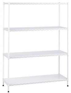 �y�G���N�^�Z�b�g���i�zERECTA BASIC SERIES FLAT SHELF�x�[�V�b�N�V���[�Y �t���b�g�V�F���t4�i�i�u���b�N/�z���C�g�j�iBS1UM7535BK/BS1UM7535W�jW750×D350×H1600mm �@�I�E�V�i�X�`�[���E�G�|�L�V�R�[