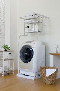 �yKOUEKI�z�X�`�[�����b�N�@TKR-5718(WH)���Ċ|������@���b�N�@W570�`770×D625�`675×H1790�E1840�E1890mm�@�I���@:W540XD210XH15mm�@�I��:MDF�i15mm���j�����~�����ϔ� �t���[��:�X�`�[�����̓h���@�g��