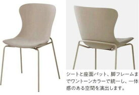 樹脂チェア　SheLLnaシェルナチェア（2脚入り）　SEL-C(BEベージュ/BKブラック/GRグレーレ)　W495×D570×H835(SH450)mm 背・座:樹脂成型品　張地:合成皮革　脚フレーム:スチール（Φ15.9mm）粉体塗装【送料無料】【組立】