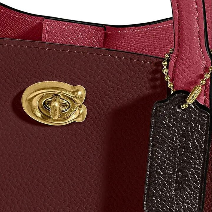 COACH ウィロウ ショルダー バッグ ワインレッド-JELADO 