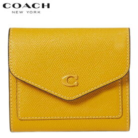 コーチ 財布 二つ折 COACH 新作 ミニ財布 スモール財布 三つ折り財布 カード入れ 金運をもたらす黄色のサイフ 招財財運 運気上昇 2023新作 COACH ウィン スモール ウォレット イエロー ゴールド