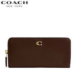 コーチ COACH 長財布 新作 CS032 レディース メンズ ブティックライン 2025新作 エッセンシャル スリム アコーディオン ジップ レザー ウォレット メイプル 正規品 日本未入荷