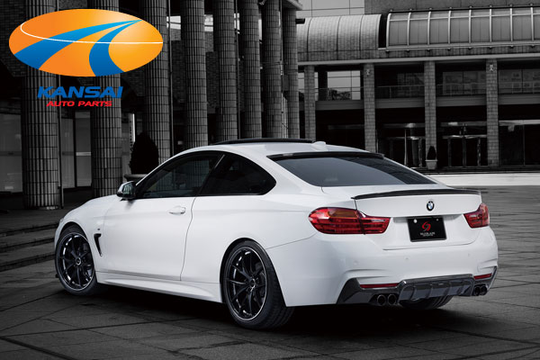 BMW 4シリーズ MスポーツルーフスポイラーSilkBlaze Sports シルクブレイズ  スポーツエアロパーツWETカーボン/クリア塗装済代引き決済不可 ※送料無料対象外ショップ、業者への発送は送料半額 | 関西オートパーツ販売