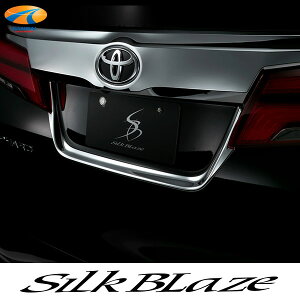 30系アルファード前期/後期リアライセンスプレートトリム1PSilkBlaze シルクブレイズ