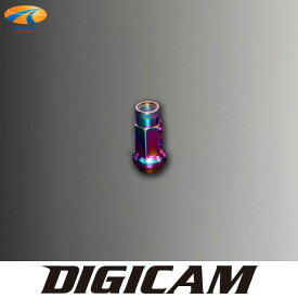 織戸学監修DIGICAM デジキャンクロモリレーシングナット オーロラカラー6角貫通 48mmP1.5/P1.251本 補修用