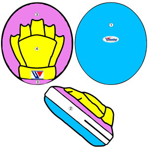 wJo[Ȃ 󒍐Y J[I[_[ CM-50 ECjOyWinningzp`O~bg \tg^Cv J[I[_[ {NVO g[jO CM-50 Punching mitts color customizable made to order