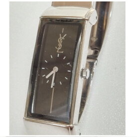 【中古】本物ジャンク品　YSLイヴ・サンローランの女性用の縦長時計　〇A19-55-2　X-61