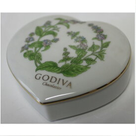 【中古】本物新品未使用GODIVAゴディヴァチョコレートのハートの形の可愛い陶器　サイズW10,1H9D2,8cm　〇J18-17　X2