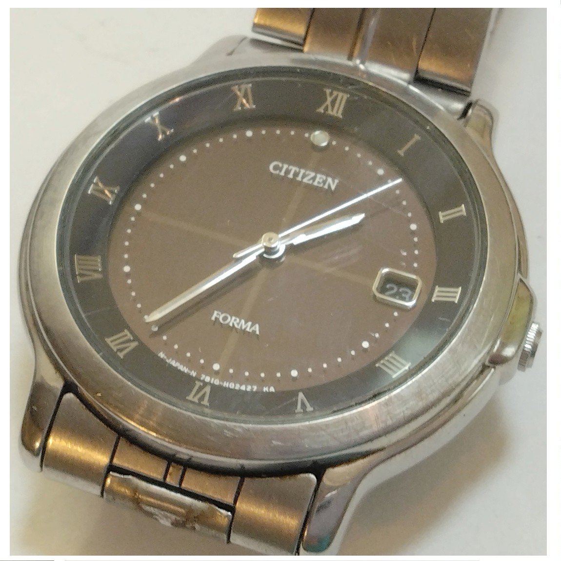 8周年記念イベントが8周年記念イベントが本物シチズンの紳士用エコドライブの時計FORMA 〇A12-122-4 メンズ腕時計