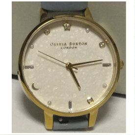 【中古】本物完動美品OLIVIA BURTONオリビアバートンの女性用金色メタル素材の可愛い時計　1ヶ月保証付き　〇A18-18
