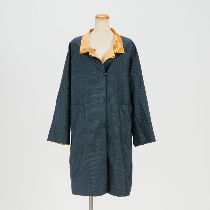 楽天市場】【中古】本物ほぼ新品大島の女性用和風リバーシブルコート 