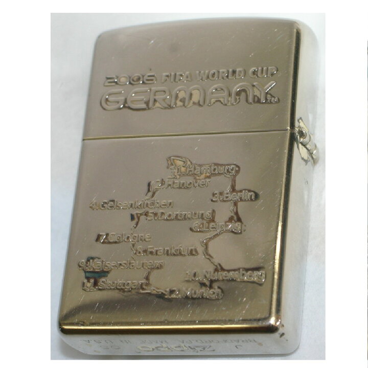 楽天市場】【中古】本物綺麗Zippoの2006年ワールドカップドイツ記念 