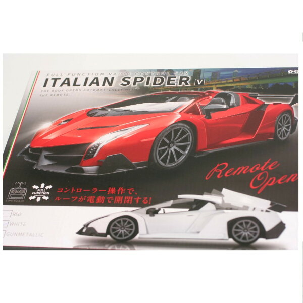 【中古】本物新品未開封YSN FULL FONCTION RADIO CONTROL CARフルファンクションラジオコントロールカー ITALIAN SPIDERイタリアンスパイダー　○J15-81-5 3-006