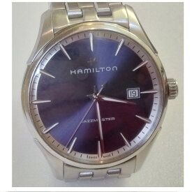 【中古】本物完動美品HAMILTONハミルトンの紳士用自動巻きの丈夫な時計ジャズマスター　重さ137,5g　1ヶ月保証付き　〇A20-23　2G1