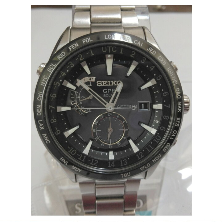 楽天市場】【中古】本物完動美品セイコーのGPSソーラー時計アストロン 