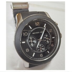 【中古】本物完動美品マイケルコースの紳士用腕時計MK8807　ストップウォッチ故障　2週間保証付き　〇A18-55-2　X-12