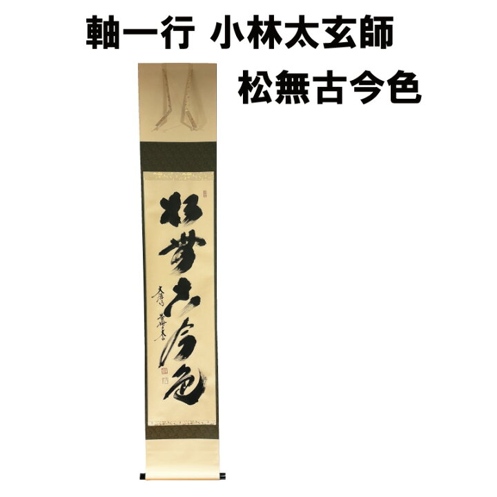 楽天市場】茶道具 軸 一行 松無古今色 小林太玄 抹茶 表千家 裏千家 