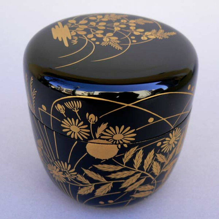 楽天市場】茶道具 棗 なつめ 秋の野蒔絵大棗 利休好写 宮田宗景作 
