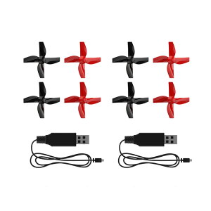 �y�����y�Ή��zHoly Stone HS210�p �v���y�� 8���Z�b�g USB�[�d�P�[�u�� �X�y�A�p�[�c ���b�h