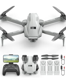 【申請不要&バッテリー3個で33分飛行】Holy Stone ドローン 100g未満 国内認証済 子供向け 1080Pカメラ 折り畳み式 室内でも安全 高度維持 高速旋回/サークルモード 2.4GHz 初心者入门に最適 誕生日プレゼント HS130