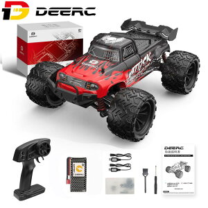 DEERC ���W�R�� ���W�R���J�[ �I�t���[�h �f���A�����[�^�[ 4WD ���� 30km/h 1/16�X�P�[�� �d��RC�J�[ RTR �S�n�`�Ή� 2.4GHz ���[�V���O �h�U �v���[���g ��l���� �a���� �v���[���g ���{�F�؍ς� ��