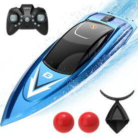 【スーパーSALE限定25％OFF】DEERC最新 ラジコンボート おすすめ ミニーボート リモコンボート玩具 こども向け ラジコン ミニー船 水上サッカー RCボート 2.4Ghz無線操作 初心者 贈り物 プレゼント 子供 小学生 中学生 夏の日 日本国内認証済み HC-805B