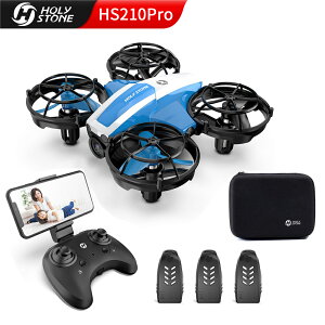 Holy Stone �h���[�� �J�����t�� ���S�� ���^ 100g���� ���[�P�[�X�t�� �q�� �o�b�e���[3�� ���A���^�C�� ���x�ێ� �����L�[���^�[�� 2.4GHz 4CH �}���`�R�v�^�[ ���Ԃ� ���[�h1/2���R�]�� �������� 