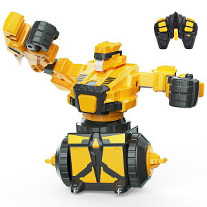 【40%OFFクーポン配布中】DEERC ラジコン ロボット おもちゃ 子供向け 対戦ロボット バトル 電動ロボット リモコンおもちゃ ボクシング 対戦モード 操作時間70分 多機能 360度回転 小学生 中学
