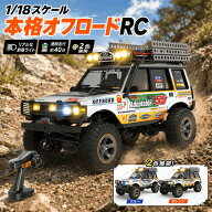 【期間限定15％OFFクーポン】DEERC オフロード 大人向け 4WD ラジコンカー クローラー 1/18スケール 4輪…