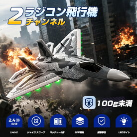 【期間限定16％OFFクーポン配布】ラジコン 飛行機 DEERC おもちゃ 100g未満 戦闘機 RCグライダー 20分飛行 2.4GHz 6軸ジャイロ 軽量 低電力アラート 2段階スピード切替 EPP素材 耐久性 初心者 大人 子供用 技適認証済 FX622