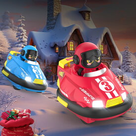 【期間限定16％OFFクーポン配布】DEERC ラジコン 車 ラジコンカー 子供向け おもちゃ rcカー リモコンカー 子供ラジコン リモコン バンパーカー 対戦モード 2.4GHz 操作時間50分 誕生日 プレゼント 新年 ギフト 贈り物 2台セット