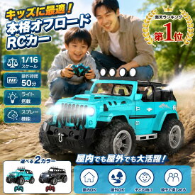 DEERC ラジコン ラジコンカー 子供 オフロードカー 人気 1/16スケール RCカー リモコンカー 360°回転可能 技適マーク取得済 車 コントローラー 贈り物 進学祝い ラジコンカー おすすめ 子供 プレゼント