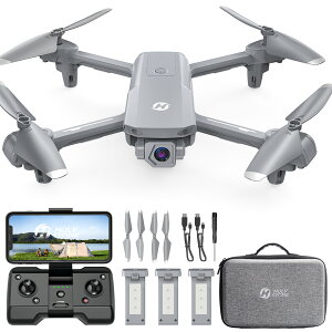 HolyStone 100g���� �h���[�� 1080P�J�����t�� GPS���� �o�b�e���[3�� 42����s���� 120°�J���� ���^�[�����[�h �t�H���[�~�[���[�h ���[�P�[�X�t�� ���x�ێ� �E�F�B�|�C���g���[�h �����F�؍ς� HS1