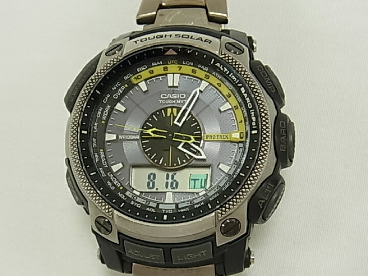 楽天市場】カシオ CASIO プロトレック PRW-5000T 【中古】 【腕時計 
