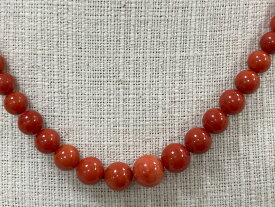 ノンブランドジュエリー 天然赤珊瑚グラデーションネックレス SV シルバー 【中古】 【ネックレス】 【送料無料】